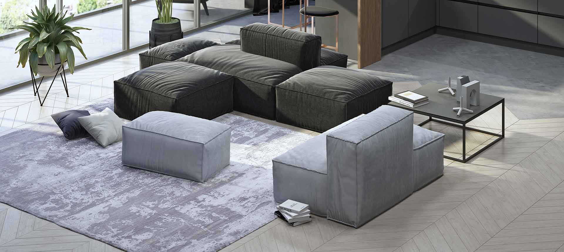 микровелюр Marino цвет 29 / велюр Grand цвет 11 Dove